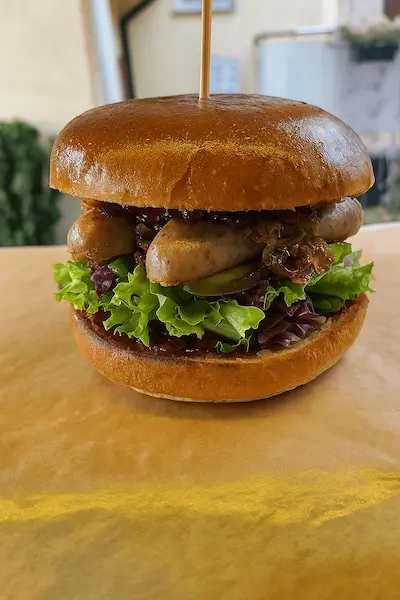 Kanapka Kiełbas Straż Pożarcie