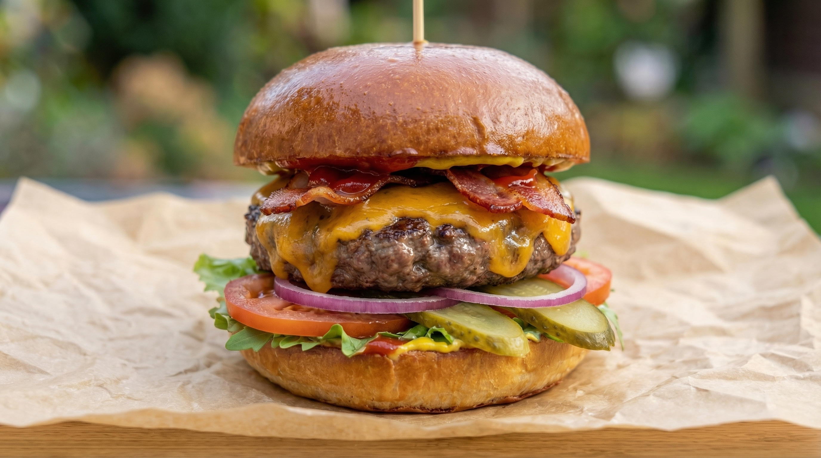 Burger Pan boczek Straż Pożarcie